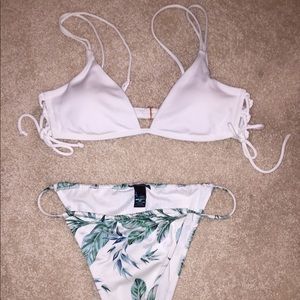 LA Hearts Bathing suit top and bottom